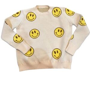 Women Moment Collection smiley face sweater Size L